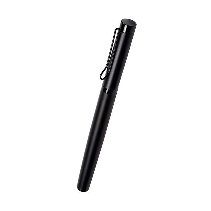 Boligrafo de acero inoxidable con tapa y tinta negra alemana, rinde hasta 800 mts.