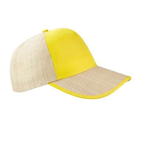 CAP002 GORRA SYNTHETIC STRAW AMARILLO