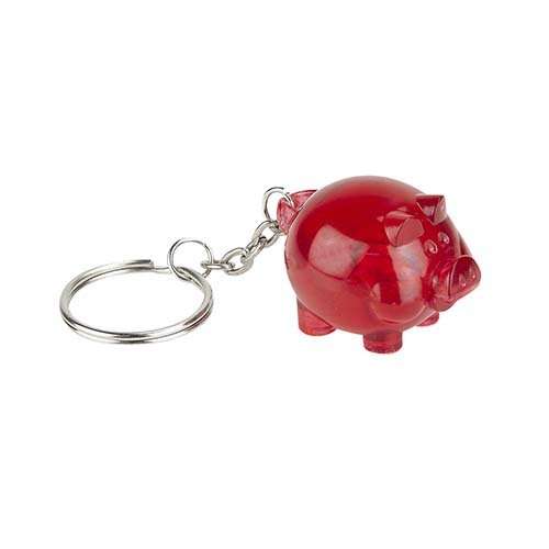K700 LLAVERO COCHINITO ROJO